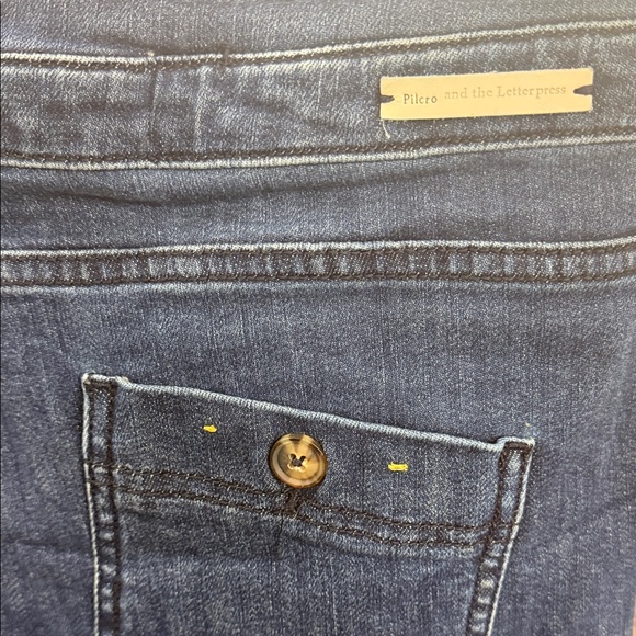 Anthropologie Women's Dark Blue Jean Shorts size 32 - Picture 4 of 8